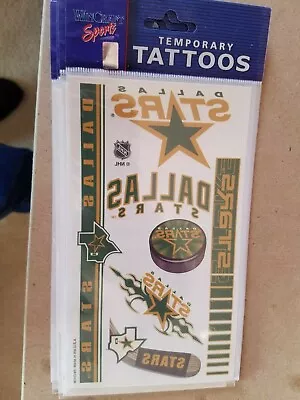 Dallas Stars - NHL - TEMPORARY TATTOOS 1 Sheet - FREE SHIPPING • $5