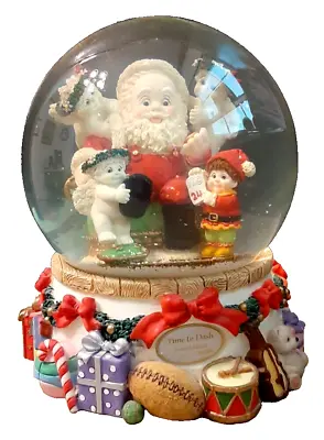 Westland Musical Snow Globe  Time To Dash  Limited Edition Santa Angels Elf • $45