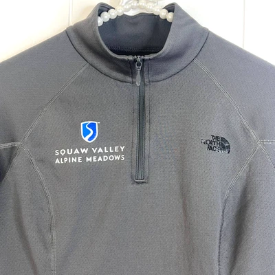 £33.65 • Buy The North Face Squaw Valley Alpine Meadows 1/4 Zip Gray Womens Base Layer SZ S