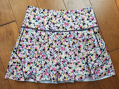 $19.99 • Buy ATHLETA Ace Printed Tennis Skort 13.5  Floral Skirt W/Shorts, XS, EUC!