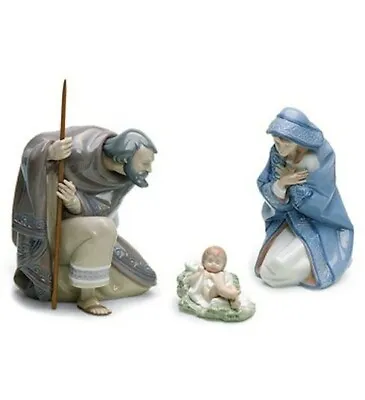 Lladro Silent Night Gift Box Nativity Set #7804 Brand Nib Christmas Save$$ F/sh • $1463.50