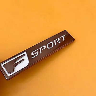 Silver F SPORT Car Trunk Badge Sticker 3D Emblem Decal • $14.99