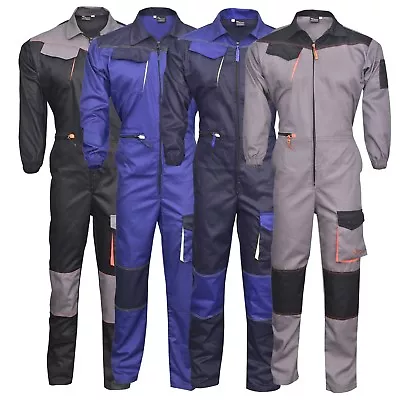 Men's Work Wear Overalls Boiler Suit Coveralls Mechanics Boilersuit • £24.99