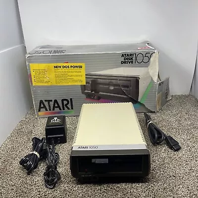 Atari 1050 5.25  Floppy Disk Drive Tested/Working (w/Power & Data Cables Box) • $200