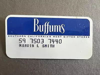 Vintage BUFFUMS Department Store Credit Card • $12