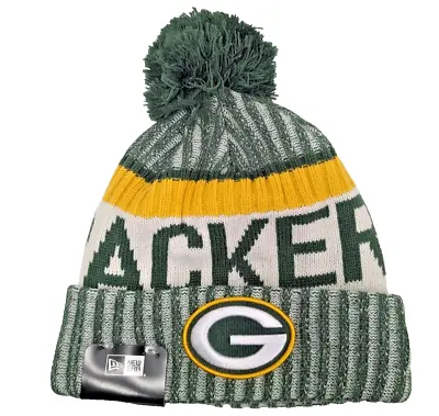 New Era Green Bay Packers Knit Cuff Pom Beanie NFL On Field Winter Hat • $19.99