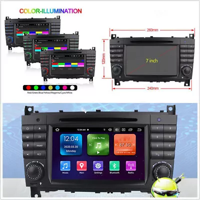 7  Car Stereo Radio GPS Navigation 2+32G WiFi BT For Benz W203 C200 C230 Carplay • $360.70