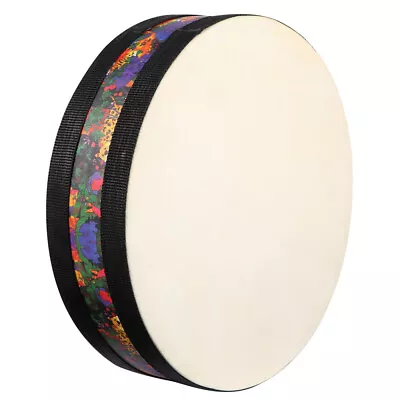 Wooden Drum Fashionable Handdrum Tambourine Colorful Hand Drum • £16.18
