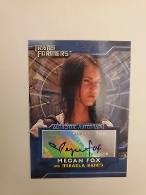 2007 Megan Fox Topps Transformers As Mikaela Certified Autograph Card  Signed Au • $1425