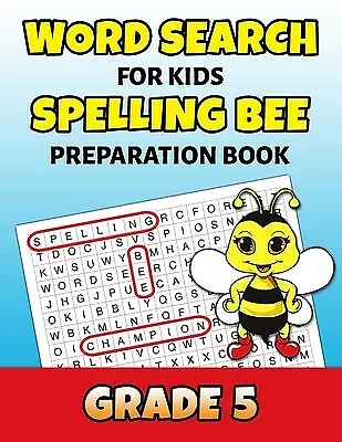 $27.50 • Buy Word Search For Kids Spelling Bee Preparation Book Grade 5 5th G By Puzzle Maste