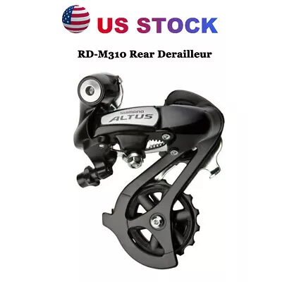 New Black Shimano Altus RD-M310 Bicycle MTB Bike Rear Derailleur 7/8 Speed US • $22.88