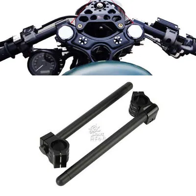 35MM Motorcycle Universal CNC 7/8'' Clip Ons Fork Tube Handle Bars Handlebars • $37.99