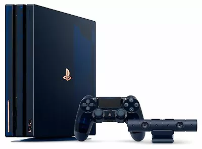 Sony PlayStation 4 Pro 2TB 500 Million Limited Edition Console Bundle Dark Blue • $52000