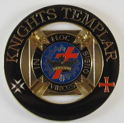 Auto Emblem Knights Templar Cut Out Metal (SCA-1037) Freemason Mason Masonic • $9.99
