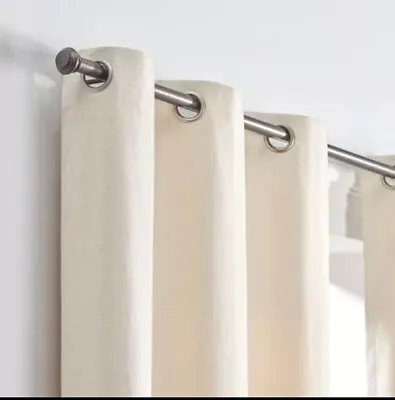 Eclipse 1pc Blackout Windsor Curtain Panel Grommet Top Cream 42 W X 63 L  NEW • $10