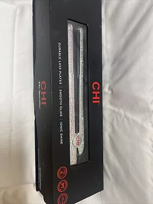 CHI The Sparkler 1  Lava Ceramic Special Edition Hair Straightener Silver. NEW • $99.99