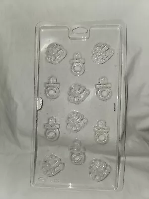 Baby Boy Girl Booties Pacifiers Chocolate Candy Mold 8033 • $7.99