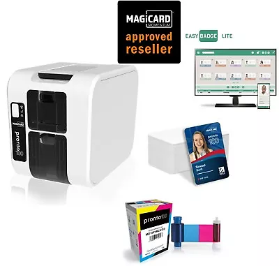 £886.96 • Buy Magicard Pronto100 Plastic Card Printer With Ribbon, Software, Cards & Delivery.