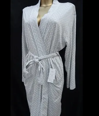 £12.50 • Buy M&S Ladies Cotton Modal Dressing Gown Robe BNWT Size Small Grey