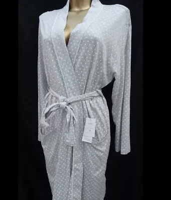 £12.50 • Buy M&S Ladies Cotton Modal Dressing Gown Robe BNWT Size Small Grey