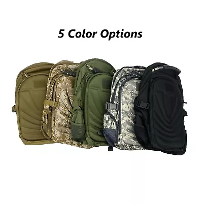 Heavy Duty Canvas Laptop Backpack Tactical Military Style Travel Bag Day Bag USB • $20.39