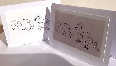 Dodo Bird  Art Greetings CARDS X 2  • £4.80
