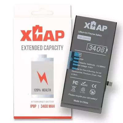 XCAP Extended Capacity Battery For Apple IPhone 8 Plus 3300mAh Replacement +20% • £16.45