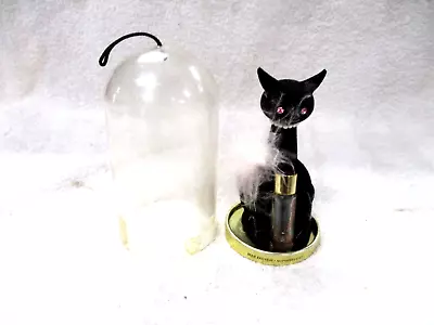 Vintage Max Factor SOPHISTI-CAT Perfume In Bubble W/ Kitty  - Black Hypnotique • $22