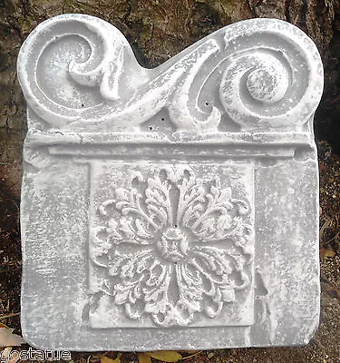 Tuscan Roman Plaque Mold Plaster Concrete Mould   8.5  X 7.5  X 1  • $23