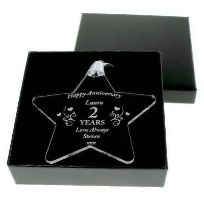 £8.99 • Buy Personalised Anniversary Star, Romantic Gifts For Her. Wedding Anniversary Ideas