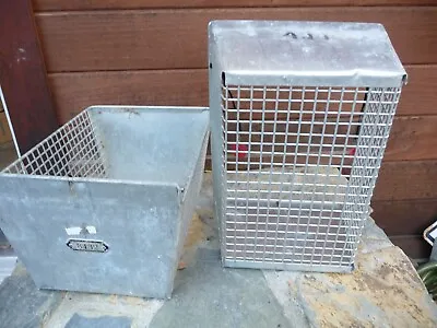 2 Metal Wire Gym Locker Rack Industrial Pool Storage Baskets Vintage • $39.95