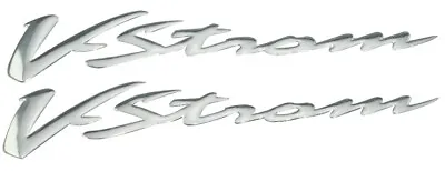 Pair Decal Stickers 3D V-Storm 650 1000 DL Chrome Stickers • £39.58