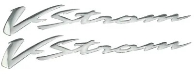 Pair Stickers Chrome-Plated Decal Stickers 3D V-Storm 650 1000 DL • £53.13