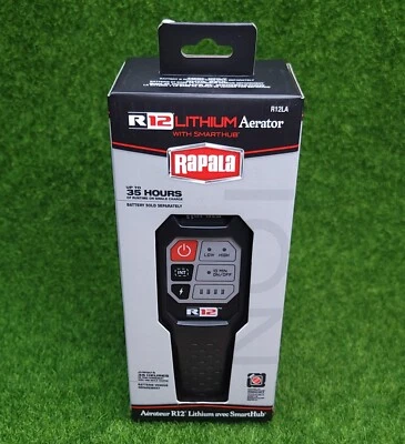 $49.99 • Buy Rapala R12 Lithium 12V Portable Fishing Bait Aerator & Flexible Air Hose - R12LA
