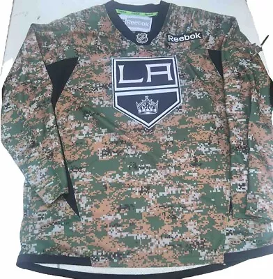 LA Kings Reebok Mens Large Digital Camo Jersey Shirt NHL Hockey Alternate Los • $23