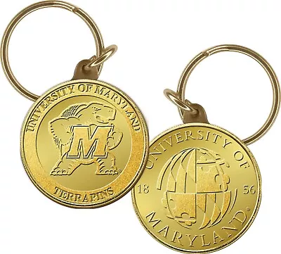 University Of Maryland Terrapins 1.5  Bronze Highland Mint Keychain (Brand New) • $17.95