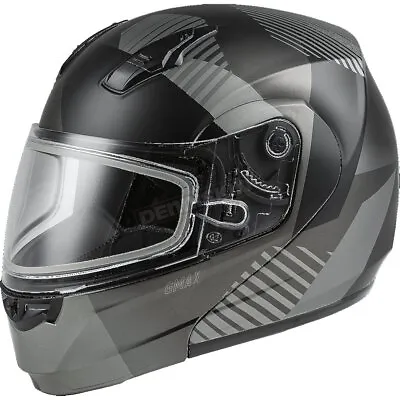 GMax Matte Dark Silver/Black MD04S Modular Reserve Snow Helmet/Dual Lens ( Med ) • $113.97