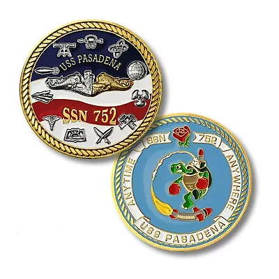 Navy Uss Pasadena Ssn-752  1.75   Challenge Coin • $34.99