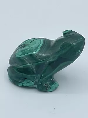 Frog Malachite Carved Natural Gemstone • $25