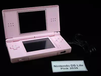 Nintendo DS Lite Console Handheld [Pink] + USB Charging Cable TESTED WORKING • $119.95