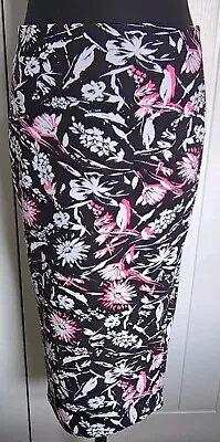 Papaya Floral Pencil Skirt Size 10 • £0.99