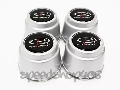 Rota Wheels Center Caps Silver Alfa Romeo 4pcs Replacement Rb • $60