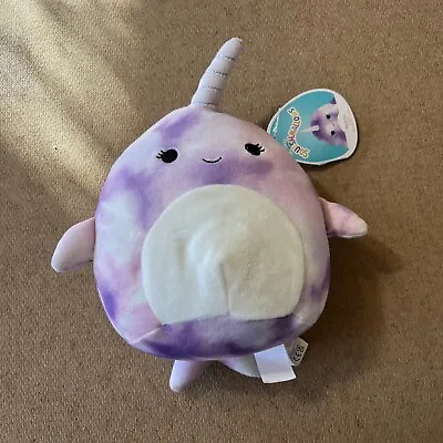 Squishmallows Kellytoy Plush Sealife Squad Nabila The Purple Narwhal 5  NWT • $9.99