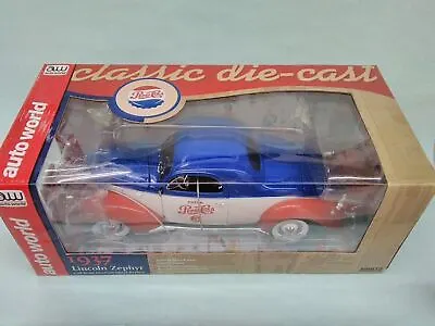 1/18 Lincoln Zephyr Coupe 1937 Pepsi Classic Die-cast Car AW205 By Auto World • $381.45