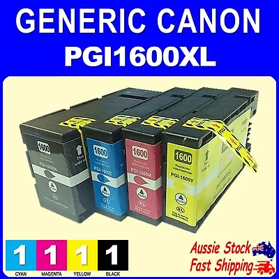 4x Generic Ink 1600XL PGI1600XL For Canon Maxify MB2060 MB2160 MB2360 MB2760 • $19.50