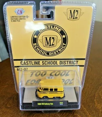 2021 M2 Machines 1960 VW DELIVERYVAN VW BUS School Bus 31500-HS22 • $12.95