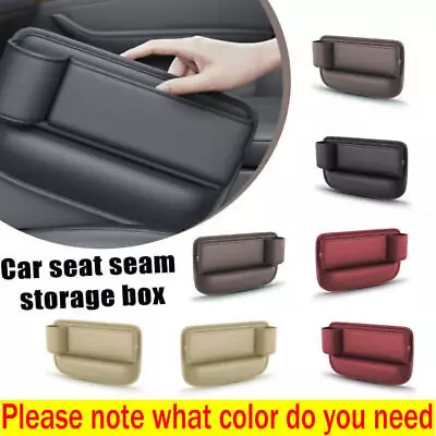 Left Side Car Accessories Seat Gap Filler Phone Holder Storage Box Organizer Bag • $11.98