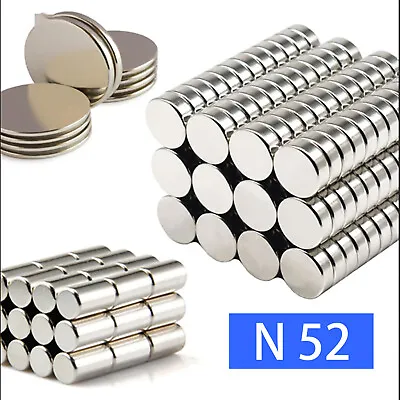 N52 Neodymium Magnets Rare Earth Disk Dia Strong Craft Magnet Dia 5mm To 15mm  • $1.97