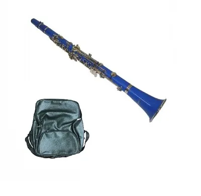New Merano Student BB Blue ClarinetCaseMouth Piece; ReedCap;ScrewdriverBag • $79.99