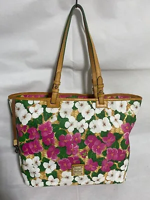 Gorgeous Large Dooney & Bourke Floral Shoulder Tote Purse • $79.99